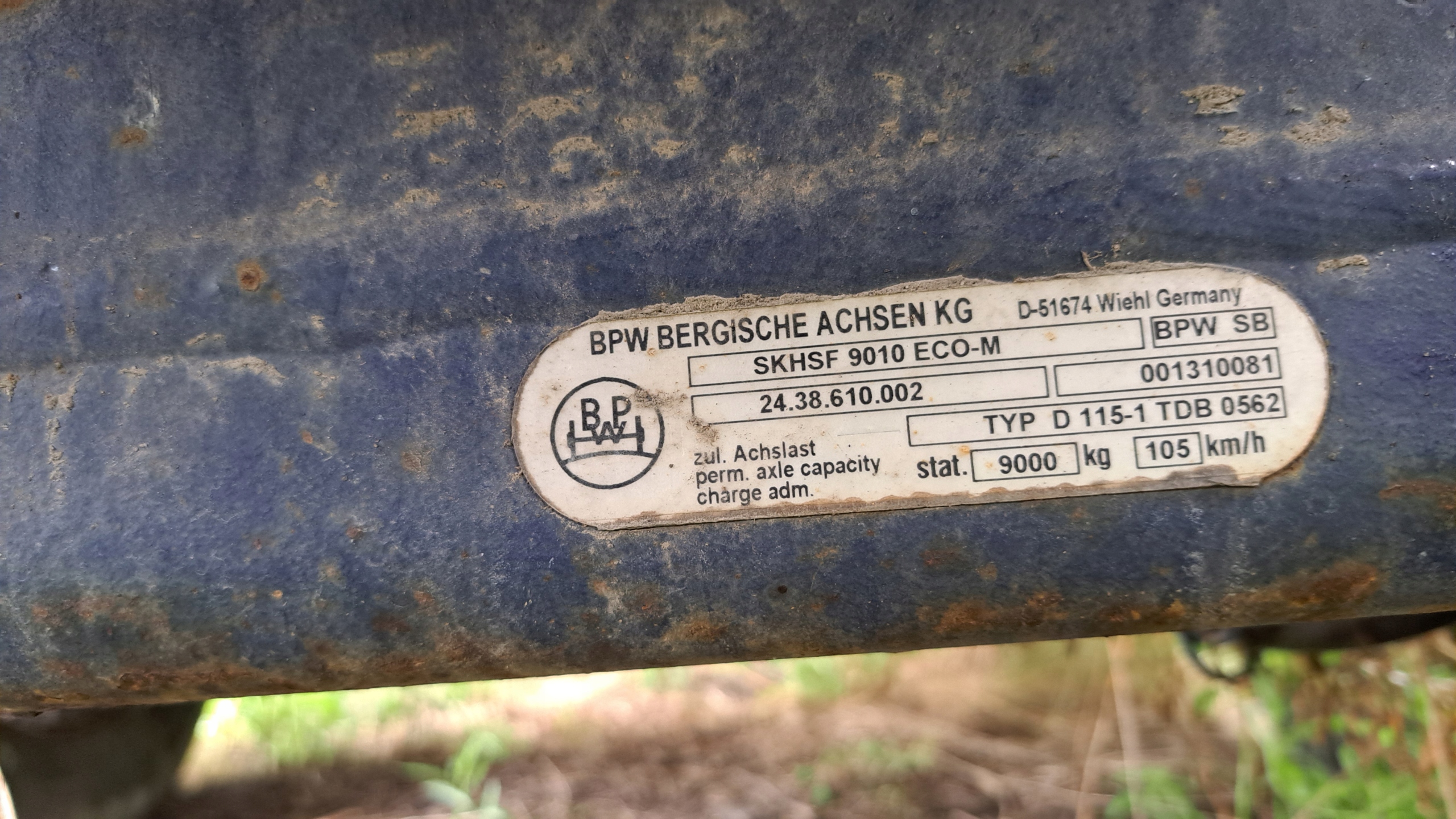 oś naczepy bpw części w elblągu