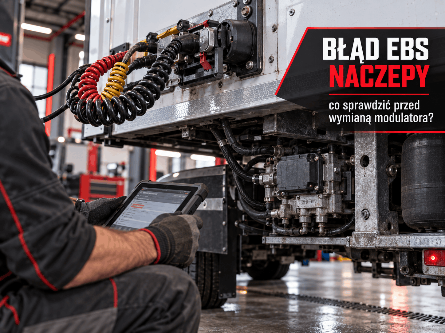 Błąd EBS naczepy – diagnostyka modulatora i instalacji elektrycznej